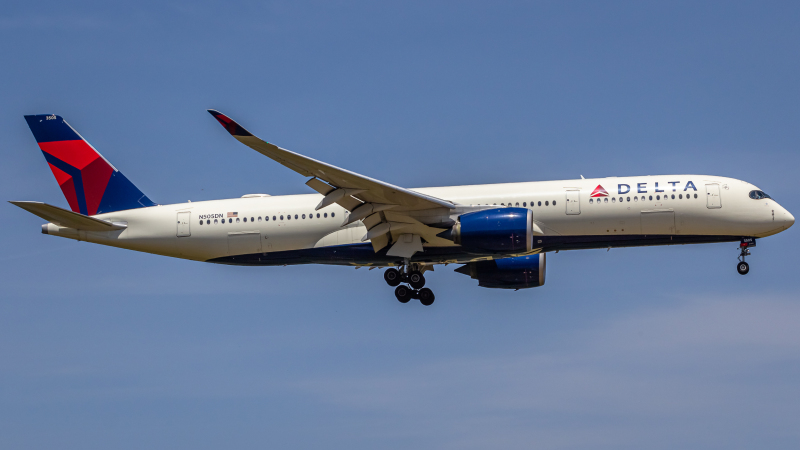 Photo of N505DN - Delta Airlines Airbus A350-900 at GRK on AeroXplorer Aviation Database
