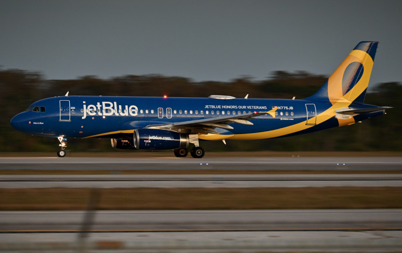 Photo of N775JB - JetBlue Airways Airbus A320 at MCO on AeroXplorer Aviation Database