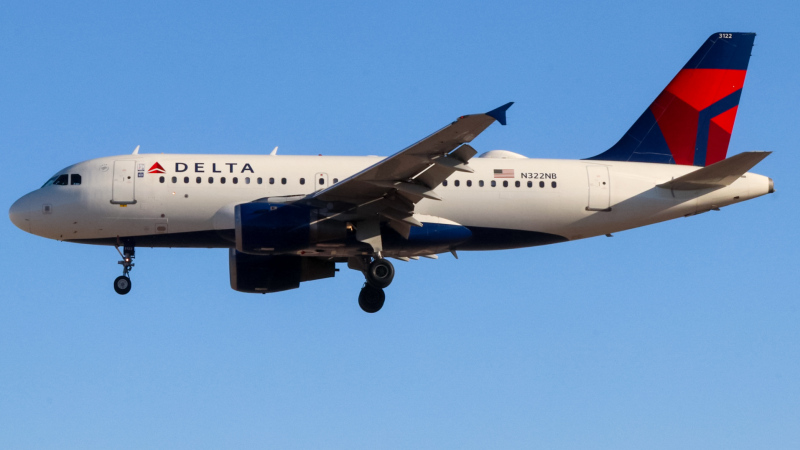 Photo of N322NB - Delta Airlines Airbus A319 at LAS on AeroXplorer Aviation Database