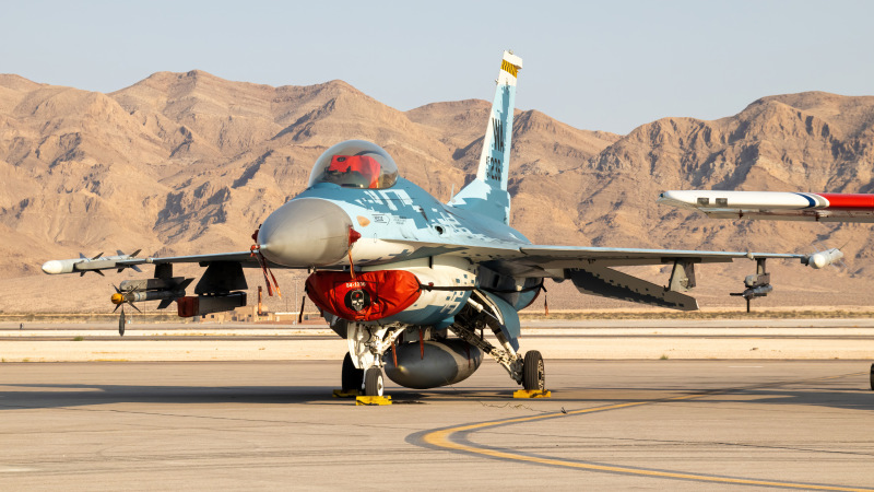 Photo of 84-1236 - USAF - United States Air Force General Dynamics F-16 Fighting Falcon at LSV on AeroXplorer Aviation Database