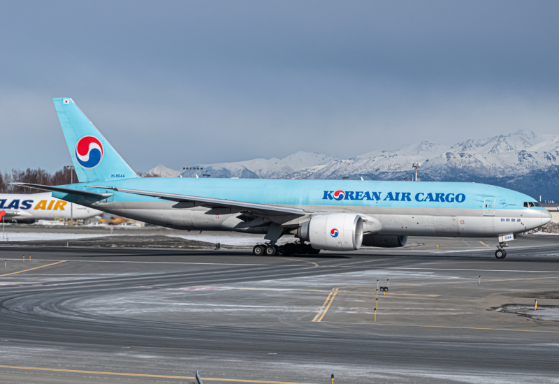 Photo of HL8044 - Korean Air Cargo Boeing 777-F at ANC on AeroXplorer Aviation Database