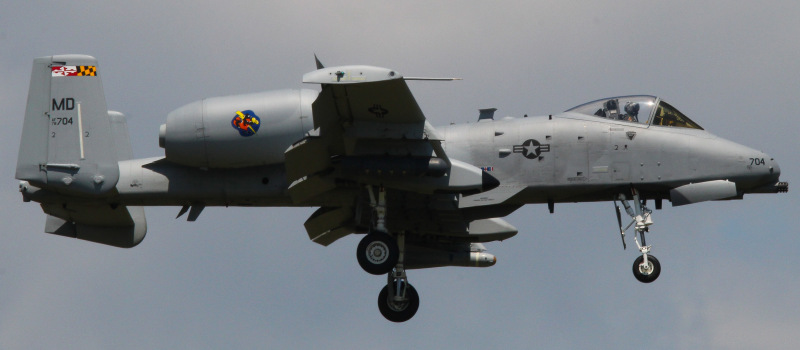 Photo of 78-0704 - USAF - United States Air Force Fairchild A-10 Thunderbolt at MTN on AeroXplorer Aviation Database