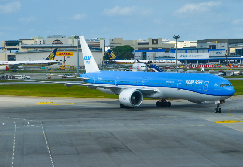 Photo of PH-BVC - KLM ASIA B777-300ER at SIN on AeroXplorer Aviation Database