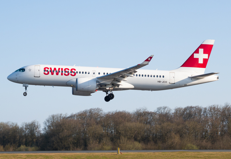 Photo of HB-JCO - Swiss International Air Lines Airbus A220-300 at LUX on AeroXplorer Aviation Database