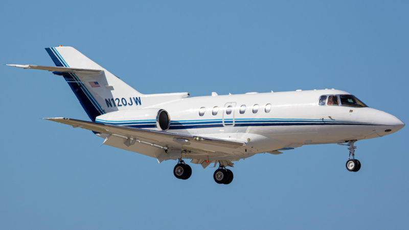 Photo of N120JW - PRIVATE Hawker Beechcraft 800XP at APF on AeroXplorer Aviation Database