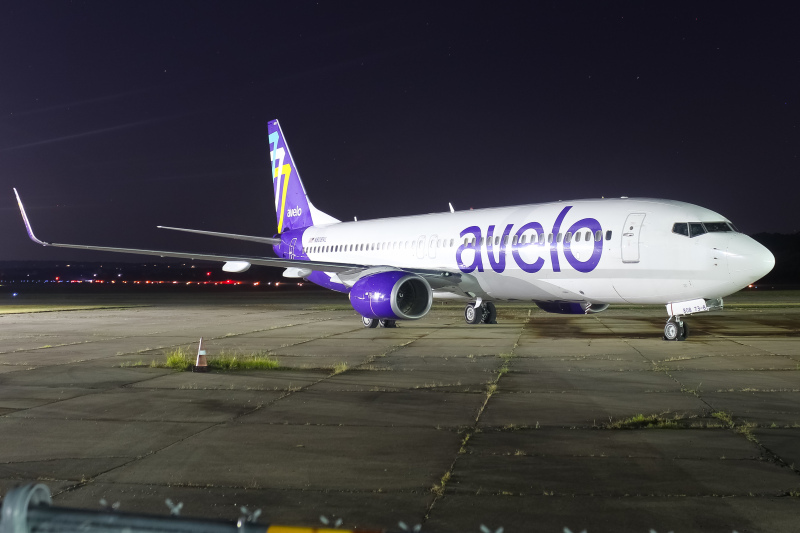 Photo of N808VL - Avelo Airlines Boeing 737-800 at LUK on AeroXplorer Aviation Database