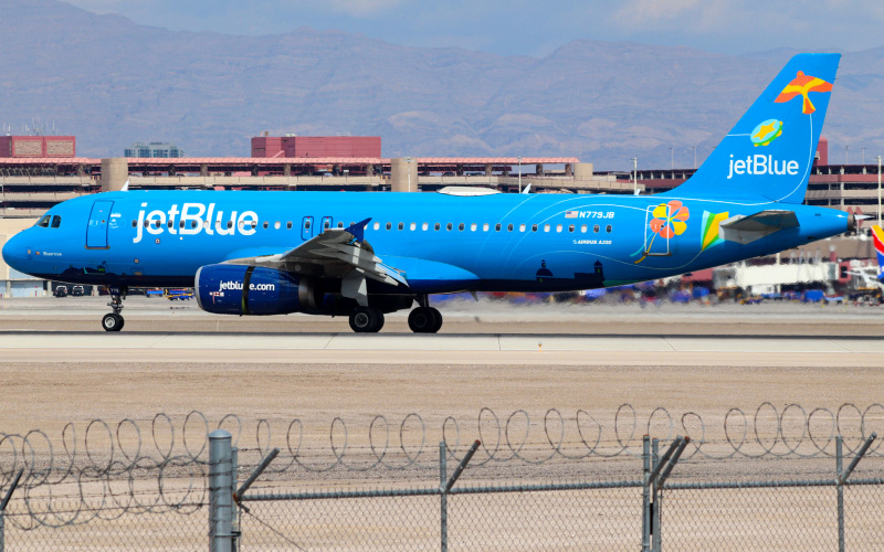 Photo of N779JB - JetBlue Airways Airbus A320 at LAS on AeroXplorer Aviation Database