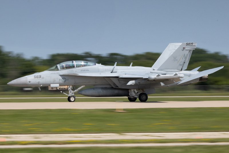 Photo of 168387 - USN - United States Navy Boeing EA-18G Growler at OSH on AeroXplorer Aviation Database