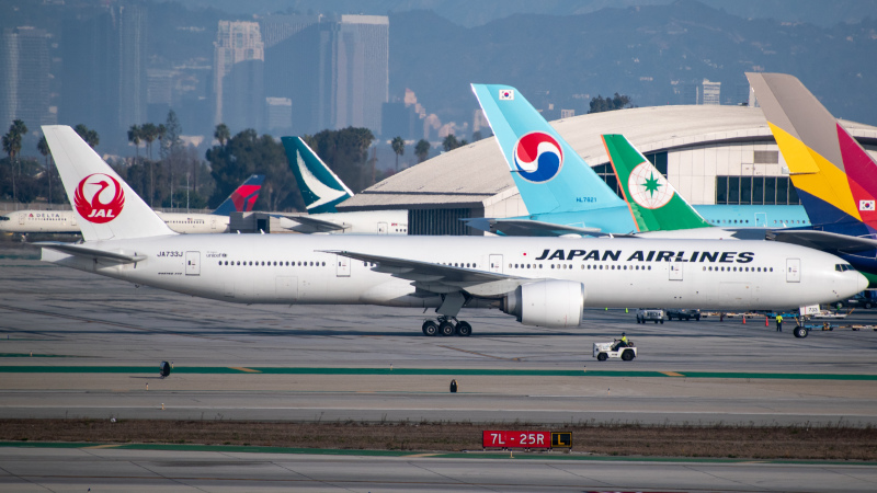 Photo of JA733J - Japan Airlines Boeing 777-300ER at KLAX on AeroXplorer Aviation Database