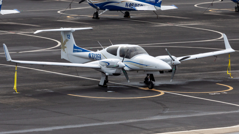 Photo of N312ER - Embry-Riddle Aeronautical University Diamond DA-42 at DAB on AeroXplorer Aviation Database