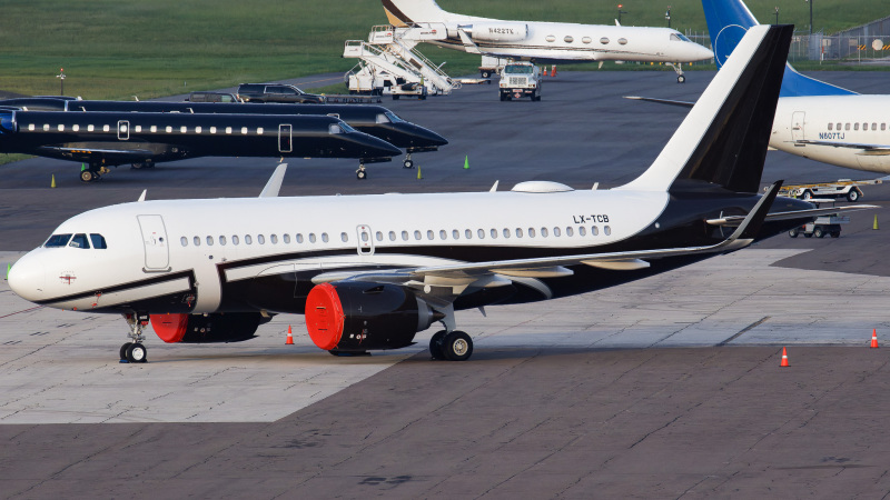 Photo of LX-TCB - Global Jet Luxembourg Airbus A319-153N(CJ) at TPA on AeroXplorer Aviation Database