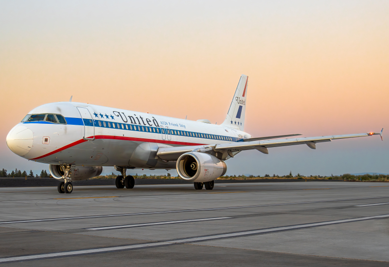 Photo of N475UA - United Airlines Airbus A320 at RDM on AeroXplorer Aviation Database