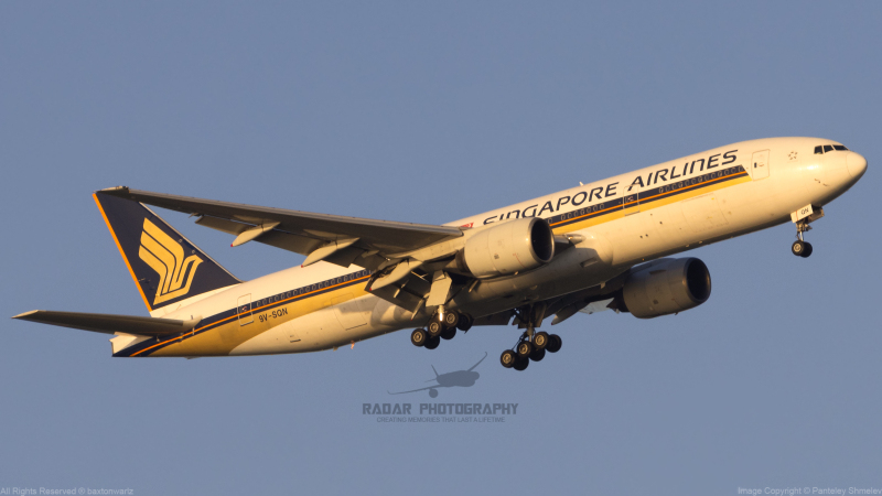 Photo of 9V-SQN - Singapore Airlines Boeing 777-200ER at SIN on AeroXplorer Aviation Database