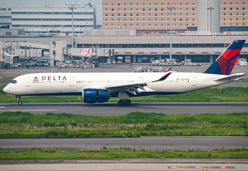 Photo of N504DN - Delta Airlines Airbus A350-900 at HND on AeroXplorer Aviation Database