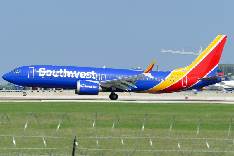 Photo of N8762Q - Southwest Airlines Boeing 737 MAX 8 at AUS on AeroXplorer Aviation Database