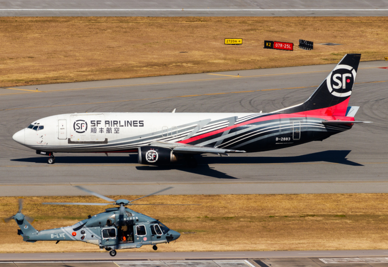 Photo of B-2883 - SF Airlines Boeing 737-400F at HKG on AeroXplorer Aviation Database