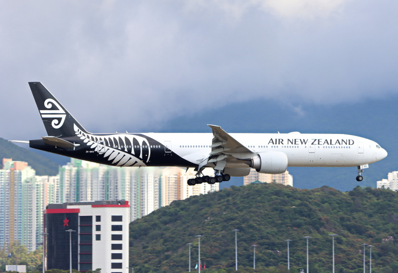 Photo of ZK-OKS - Air New Zealand Boeing 777-300ER at HKG on AeroXplorer Aviation Database