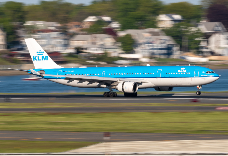 Photo of PH-AKF - KLM Airbus A330-300 at BOS on AeroXplorer Aviation Database