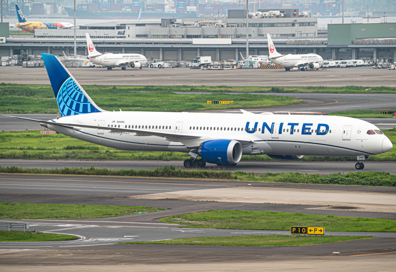 Photo of N19986 - United Airlines Boeing 787-9 at HND on AeroXplorer Aviation Database