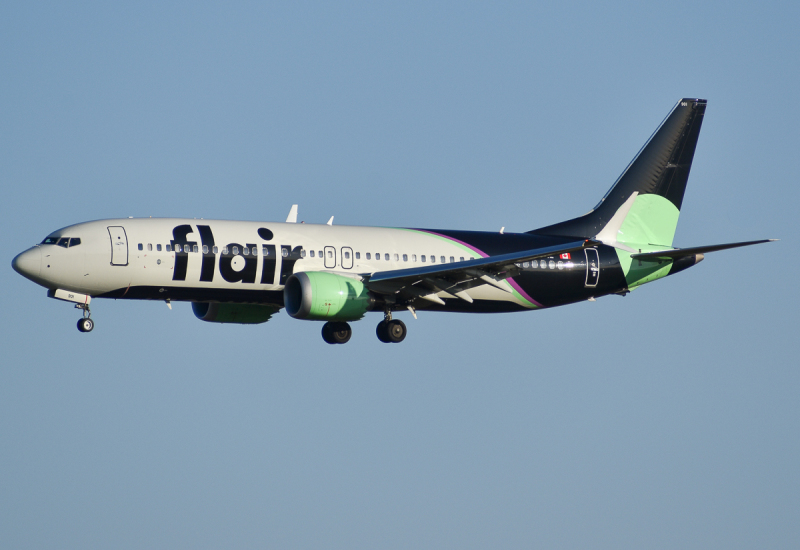 Photo of C-FFEL - Flair Airlines Boeing 737 MAX 8 at YYZ on AeroXplorer Aviation Database