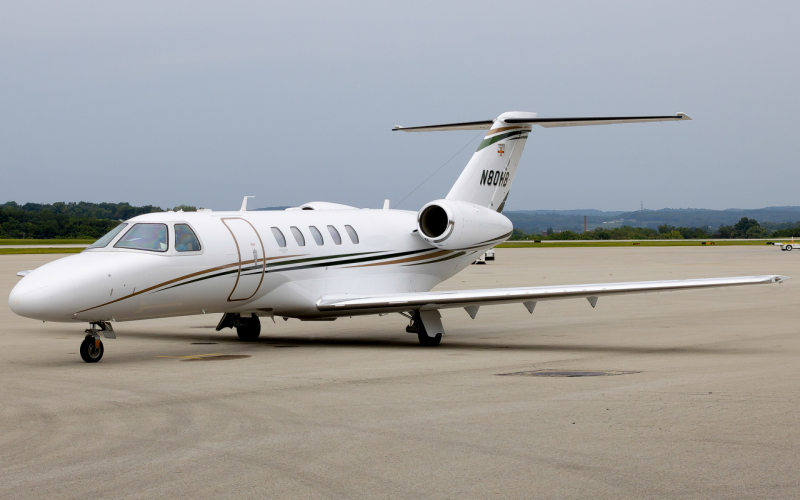 Photo of N80HB - PRIVATE Cessna Citation Latitude at LBE on AeroXplorer Aviation Database