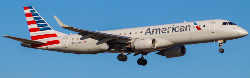 Photo of N957UW - American Airlines Embraer E190 at PHL on AeroXplorer Aviation Database