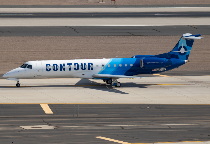 Photo of N801AE - Contour Airlines Embraer ERJ140 at PHX on AeroXplorer Aviation Database