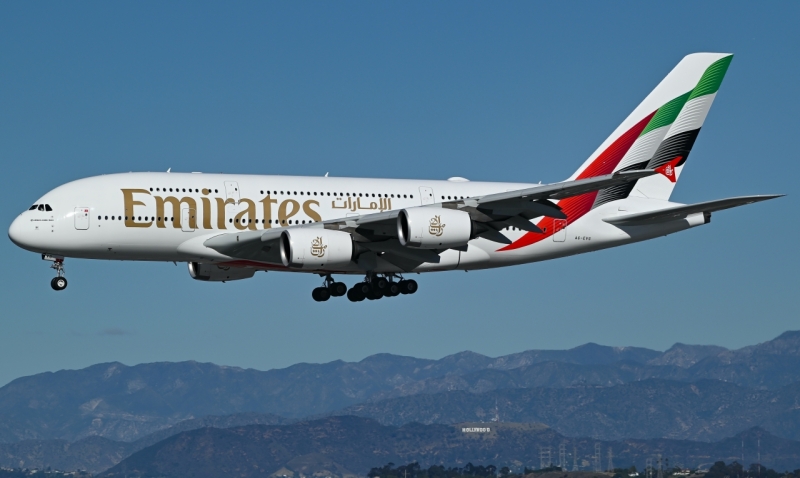 Photo of A6-EVG - Emirates Airbus A380-800 at LAX on AeroXplorer Aviation Database