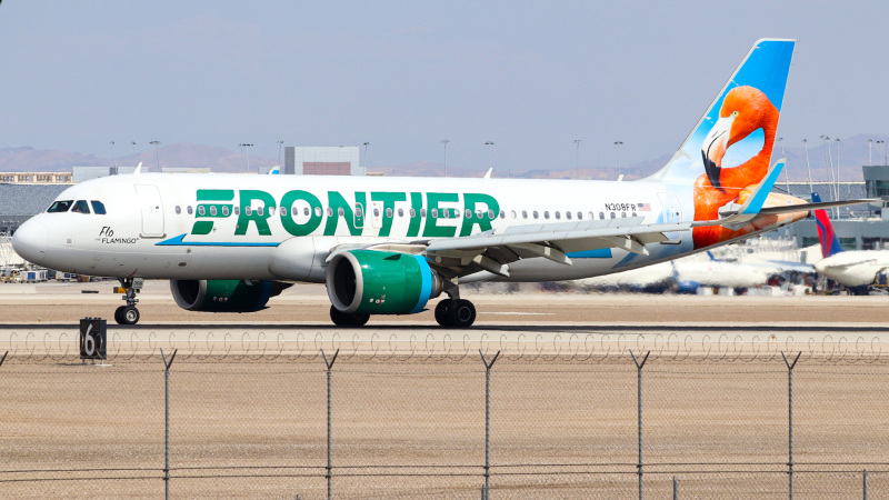 Photo of N308FR - Frontier Airlines Airbus A320NEO at LAS on AeroXplorer Aviation Database