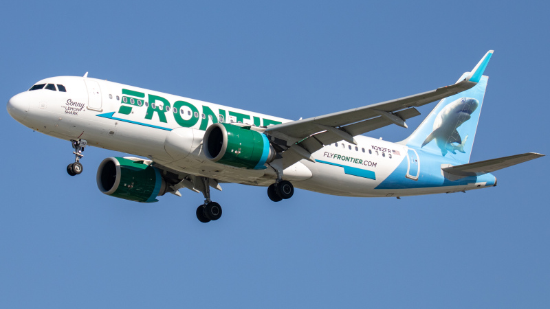 Photo of N382FR - Frontier Airlines Airbus A320NEO at IND on AeroXplorer Aviation Database