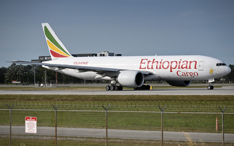 Photo of ET-AVN - Ethiopian Cargo Boeing 777-F at MIA on AeroXplorer Aviation Database