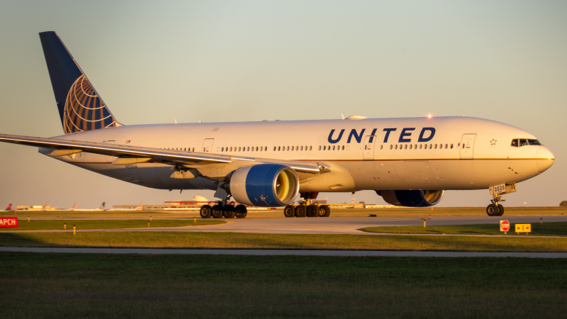 Photo of N225UA - United Airlines Boeing 777-200 at IND on AeroXplorer Aviation Database