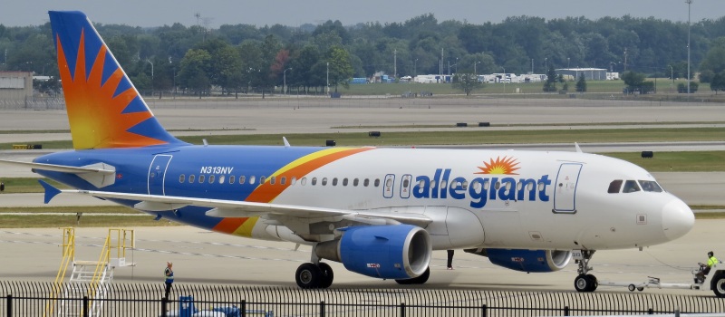 Photo of N313NV - Allegiant Air Airbus A319 at IND on AeroXplorer Aviation Database