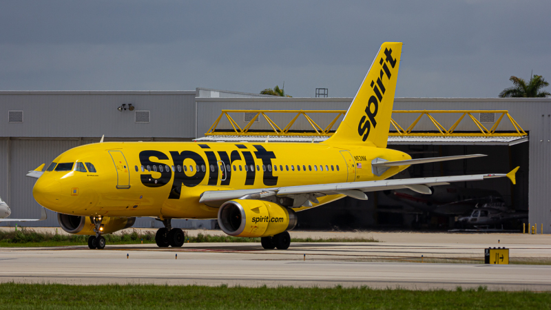 Photo of N531NK - Spirit Airlines Airbus A319 at FLL on AeroXplorer Aviation Database