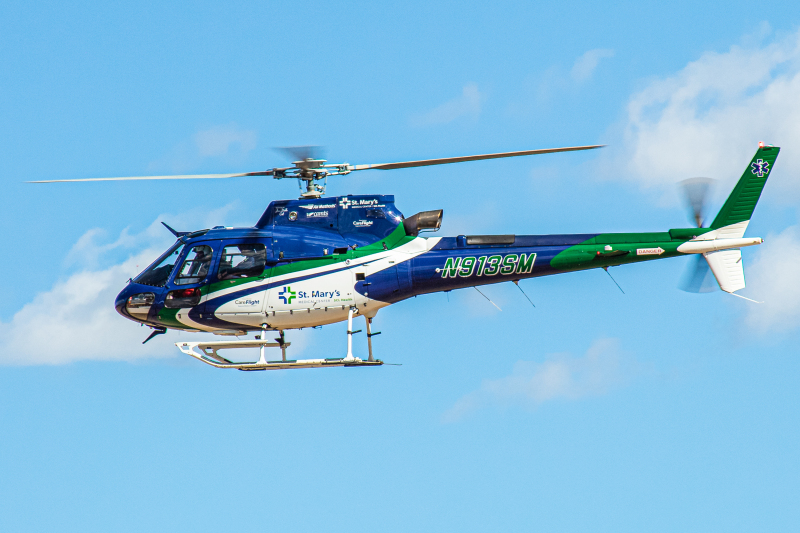 Photo of N913SM - CareFlight Eurocopter AS350 at RIL on AeroXplorer Aviation Database