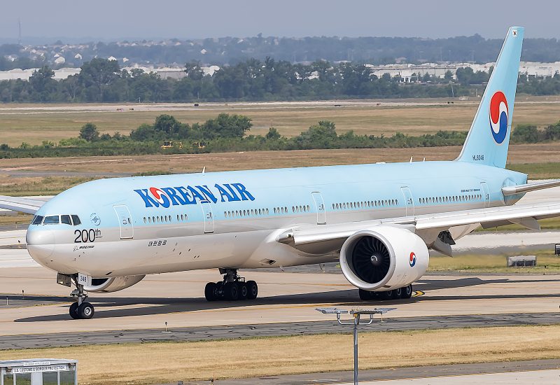 Photo of HL8346 - Korean Air Boeing 777-300ER at IAD on AeroXplorer Aviation Database