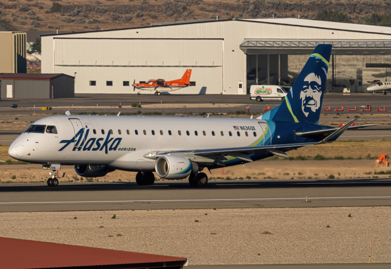 Photo of N636QX - Alaska Airlines Embraer E175 at BOI on AeroXplorer Aviation Database