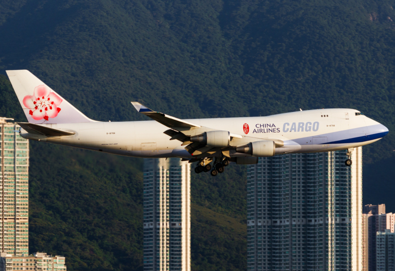 Photo of B-18708 - China Airlines Cargo Boeing 747-400F at HKG on AeroXplorer Aviation Database