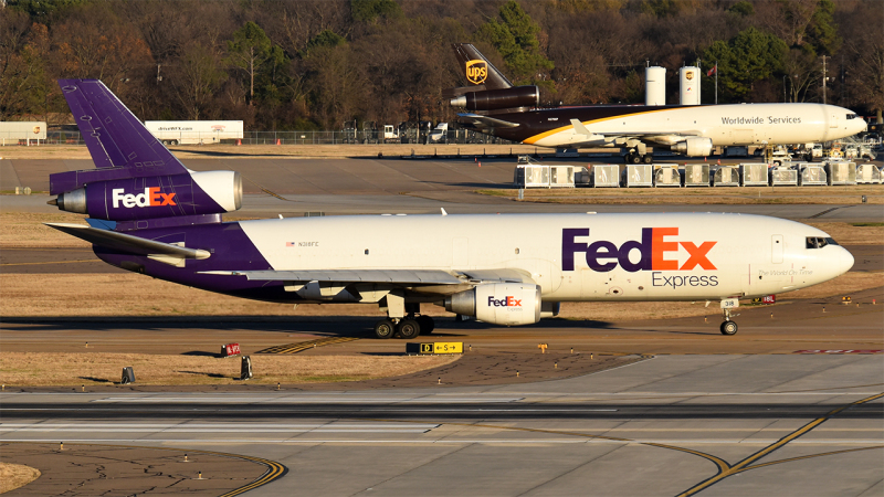Photo of N318FE - FedEx McDonnell Douglas MD-10F at MEM on AeroXplorer Aviation Database