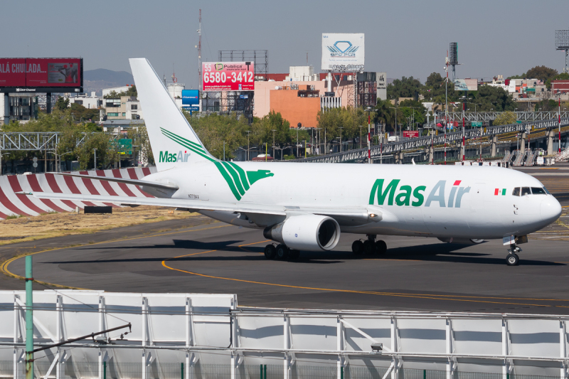 Photo of N773AX - MasAir Boeing 767-200F at MEX on AeroXplorer Aviation Database