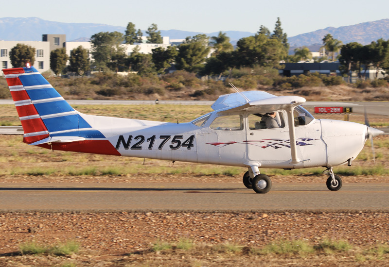 Photo of N21754 - PRIVATE Cessna 172 at MYF on AeroXplorer Aviation Database