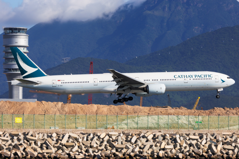 Photo of B-HNV - Cathay Pacific Boeing 777-300 at HKG on AeroXplorer Aviation Database