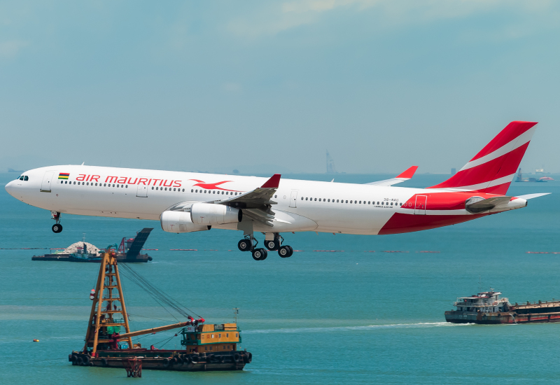 Photo of 3B-NAU - Air Mauritius Airbus A340-300 at HKG on AeroXplorer Aviation Database