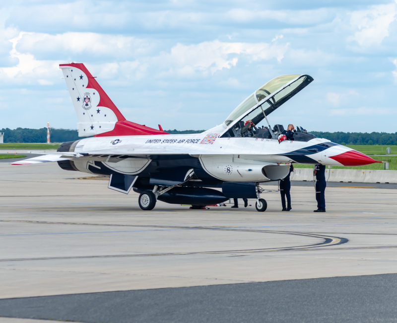Photo of 910466 - USAF - United States Air Force General Dynamics F-16 Fighting Falcon at ACY on AeroXplorer Aviation Database