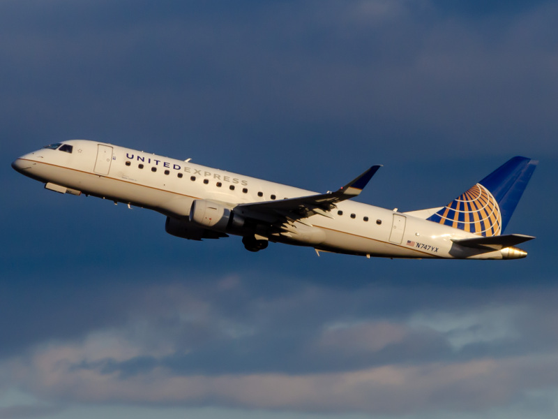 Photo of N747YX - United Airlines Embraer E175 at EWR on AeroXplorer Aviation Database