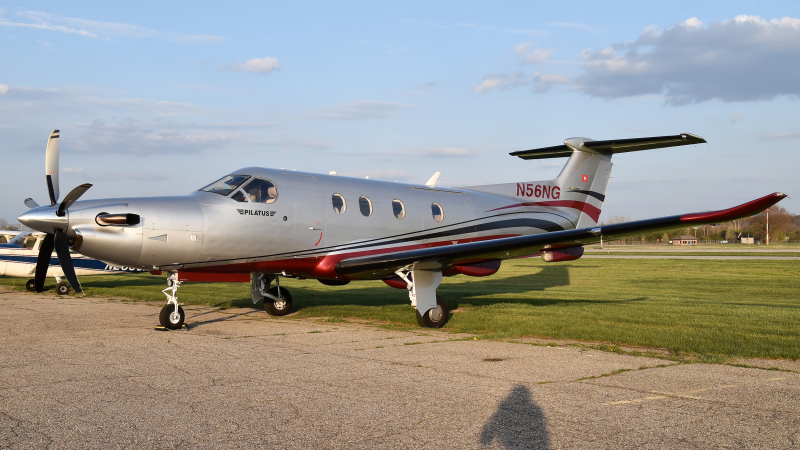 Photo of N56NG - PRIVATE Pilatus PC-12 at ARB on AeroXplorer Aviation Database