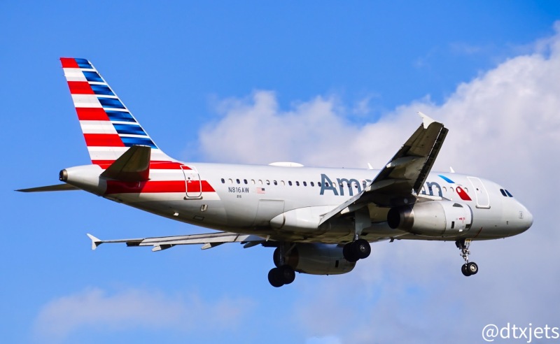 Photo of N816AW  - American Airlines Airbus A319-100 at DFW on AeroXplorer Aviation Database