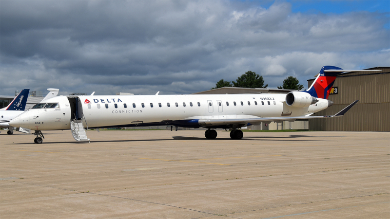 Photo of N908XJ - Delta Connection Bombardier CRJ-900 at BTL on AeroXplorer Aviation Database