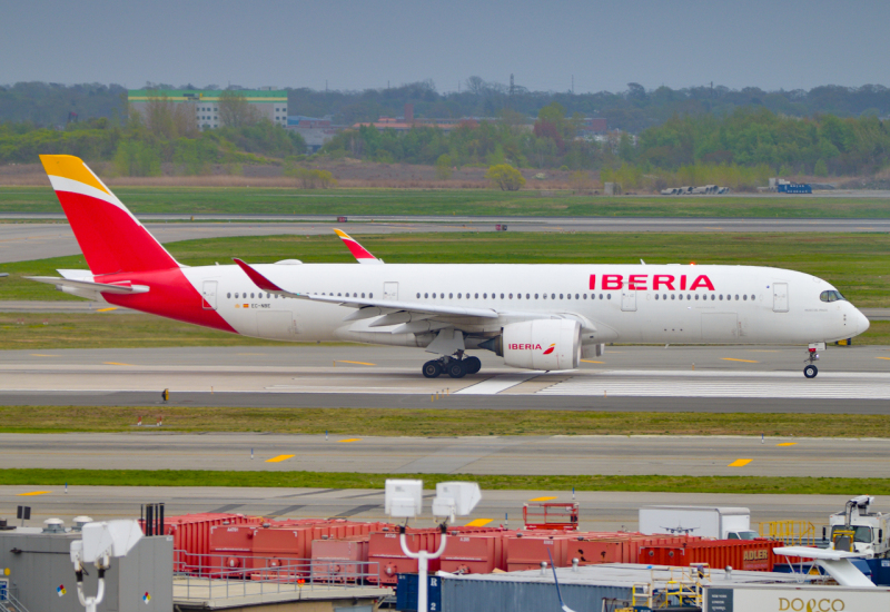 Photo of EC-NBE - Iberia Airbus A350-900 at JFK on AeroXplorer Aviation Database