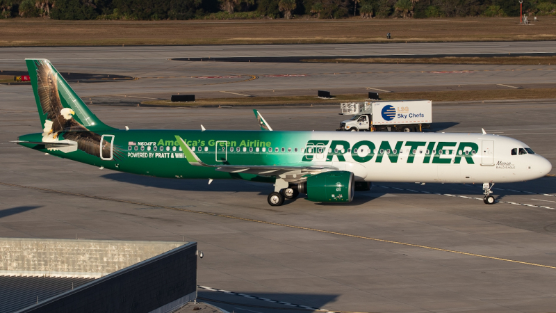 Photo of N604FR - Frontier Airlines Airbus A321NEO at tpa on AeroXplorer Aviation Database